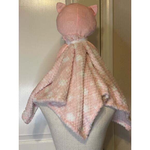 Heavenly Sent Kitty Cat Oversized Lovey Baby Security Blanket Pink Plush 30x30 - Picture 3 of 8